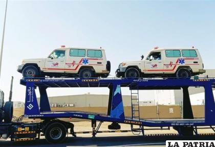 Las ambulancias compradas por la Gobernación /El Deber