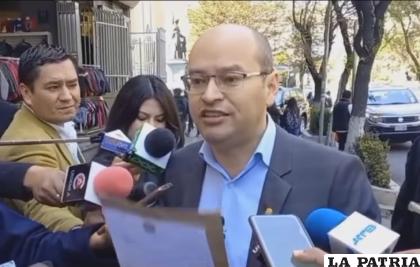 Diputado Erwin Bazán, de la bancada de Creemos 
/Captura