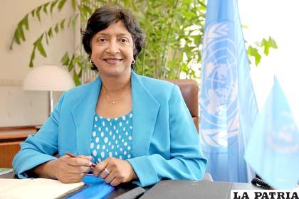 Navi Pillay, alta comisionada de la ONU