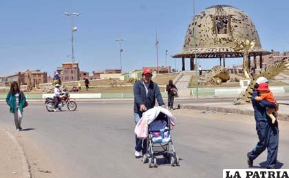 La gente caminó bastante en el Día del Peatón