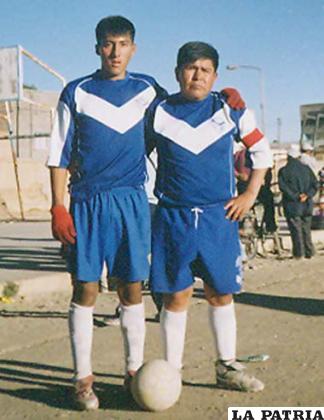 Nogardo Mamani y Efrain Mallcu, componentes del Club Mallcu
