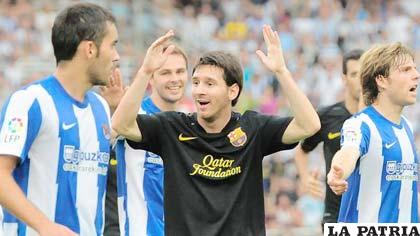 Lionel Messi en el partido ante Real Sociedad