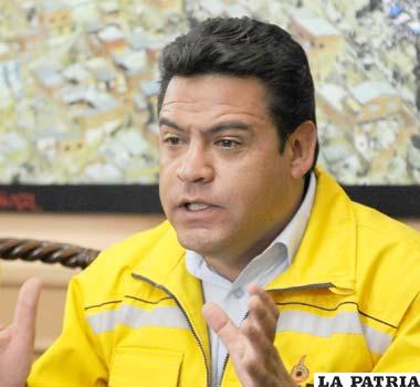 Alcalde Municipal de La Paz, Luis Revilla (foto archivo)