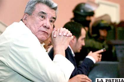 Ex prefecto de Pando, Leopoldo Fernández principal procesado por el caso “El Porvenir” de Pando (foto archivo)