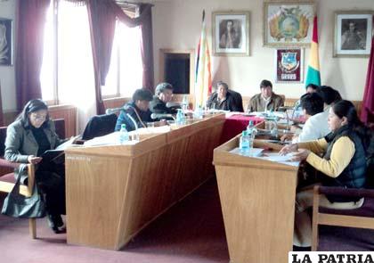 Sesión del Concejo Municipal de ayer