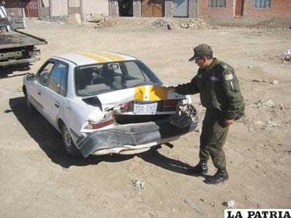 El taxi era conducido por un chofer en estado de ebriedad