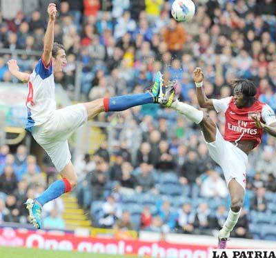 Del partido Arsenal ante Blackburn
