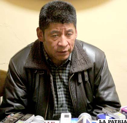 Secretario ejecutivo de la Central Obrera Boliviana, Pedro Montes (Foto archivo)