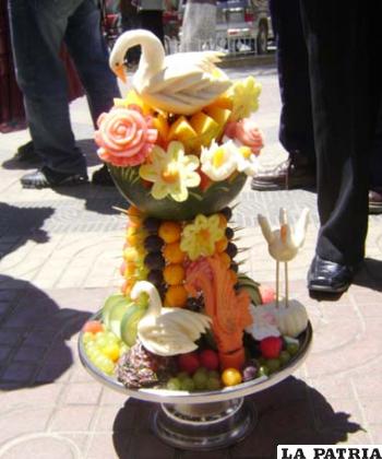 Modelos de garnish que enseñará el chef Grover Altusaga Flores