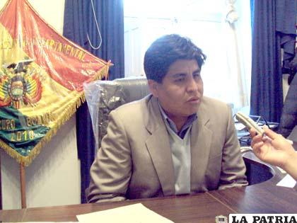 Presidente de la Asamblea Legislativa Departamental, Salomón Aguilar