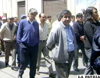 Docentes de la UTO en contra de la política del Gobierno