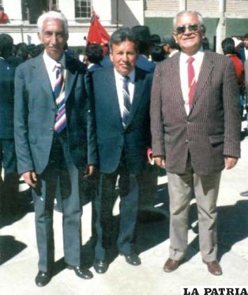 Teodoro Rojas, Celestino Arias y Antonio Bellota