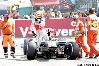 El británico Jenson Button ganador de la prueba (foto: ole.com)
