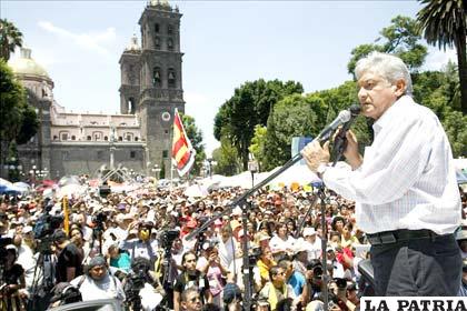 Andrés López Obrador insta a los mexicanos asumir una resistencia civil en contra del fraude en las elecciones /laprensalatina.com