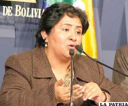 Cecilia Ayllón, ministra de Justicia