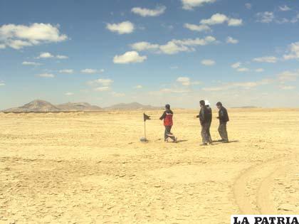 Pobladores de Soracachi mostraron el lugar donde se emplazará el Puerto Seco