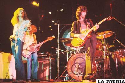 Los Zeppelin en plena performance durante la primera mitad del 70