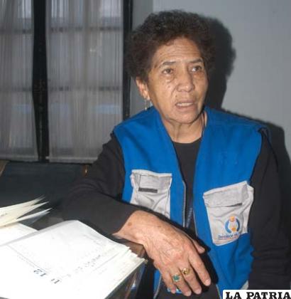 Representante de la Defensoría del Pueblo, Clotilde Calancha