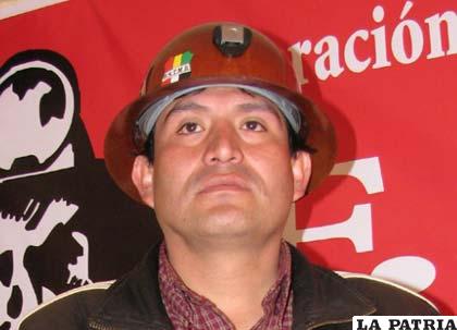 Miguel Pérez, secretario ejecutivo de los trabajadores mineros, responsabiliza al Gobierno por la tragedia /ANF