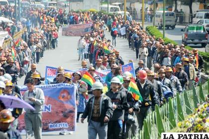 Los cooperativistas trasladarán sus movilizaciones a Oruro