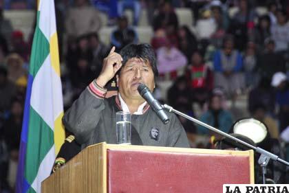 Evo Morales fue el encargado de inaugurar los Juegos Estudiantiles 