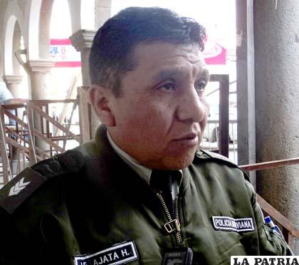 Luis Fernando Ajata, director departamental de Seguridad Ciudadana