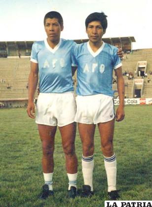 Héctor Irahola junto a Mario Parrado
