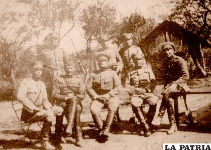 Militares bolivianos que lucharon en la Guerra del Chaco