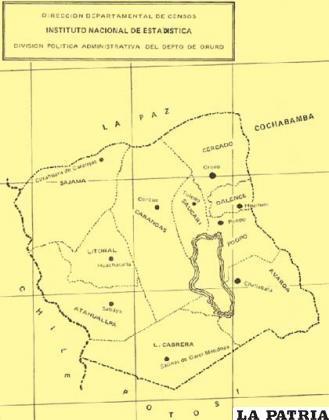 Mapa cercenado utilizado por el INE 