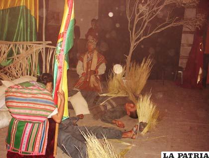 Recreación de la batalla de Boquerón, en el teatro Palais Concert
