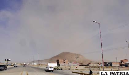 Oruro soportó vientos de más de 40 kilómetros por hora