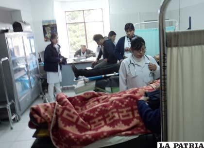 Los heridos fueron atendidos en la sala de emergencias del Hospital General