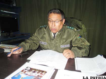 El subcomandante policial, Marcelino Mérida Nogales