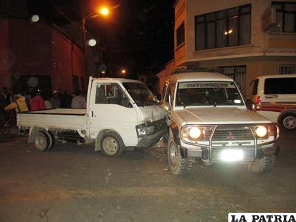 La colisión que ocurrió en las calles Adolfo Mier y Camacho