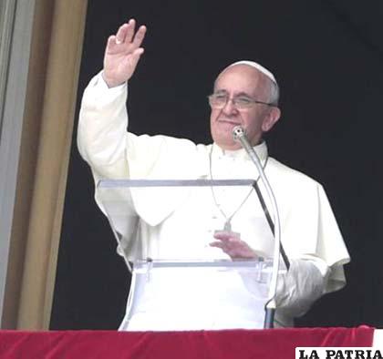 Papa Francisco en la misa de ayer