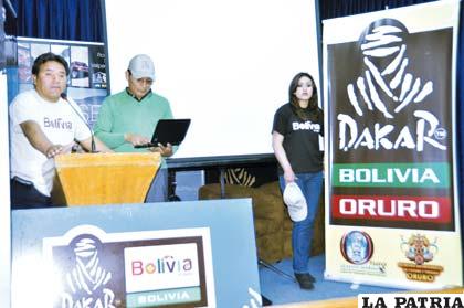 Presentación de Oruro como parte del Rally Dakar 2014