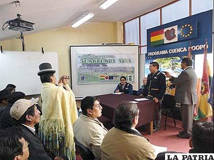 Programa Cuenca Poopó ejecuta diferentes proyectos en los municipios del departamento