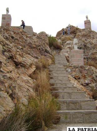 El Calvario en el sector de Cala Cala, hasta donde en el mes de septiembre llegan miles de peregrinos