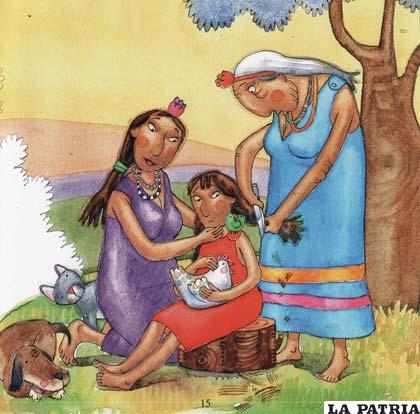 Un ritual guaraní ilustrado por Miguel Burgoa Valdivia