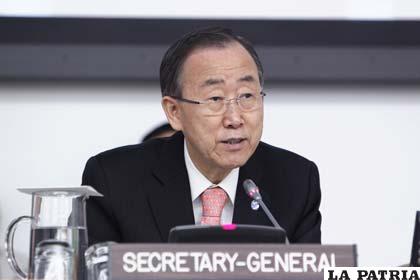 Ban Ki-moon, secretario general de la Organización de las Naciones Unidas
