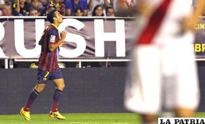 Pedro estuvo acertado en el partido ante el Rayo