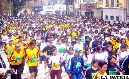 Estudiantes de diferentes colegios colmarán las calles de la ciudad durante la prueba