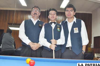 Raúl Vargas, Carlos Cartagena y Gerald Ovando