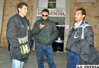 Vargas y Palma estuvieron acompañando a Martínez en Sucre
