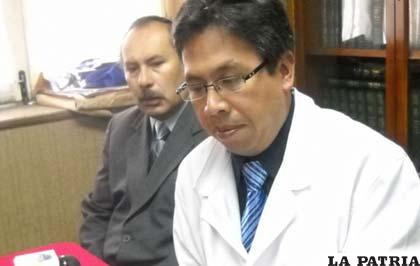 Presidente del Colegio Médico de La Paz, Luis Larrea