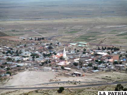 Una vista del municipio de Quillacas