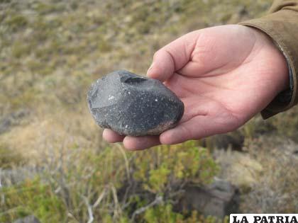 Un pedazo de roca de meteoro