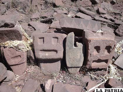 Piezas Líticas en el cerro Pukara