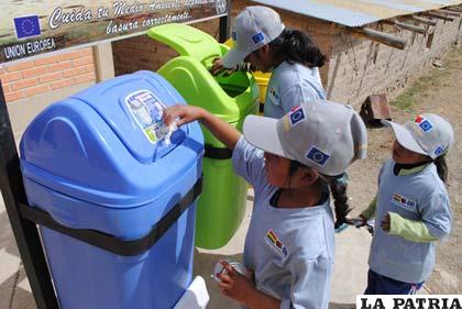 Niños se capacitan en el manejo de residuos sólidos