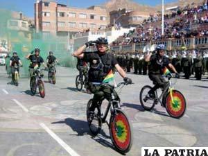 La Policía hoy patrullará en bicicleta